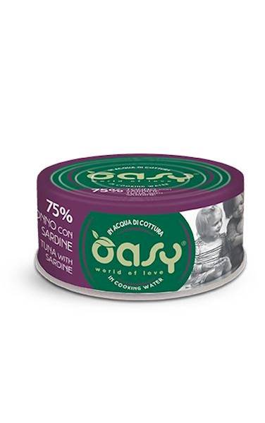 OASY CAT MORE LOVE TUŃCZYK Z SARDYNKĄ (PUSZKA) 70G