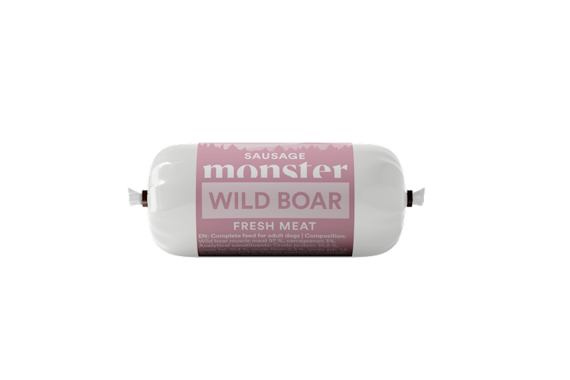 MONSTER DOG SAUSAGE WILD BOAR (KIEŁBASKA Z DZIKA) 80G