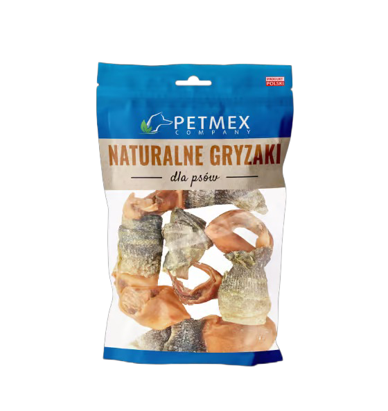 PETMEX UCHO WIEPRZOWE PASKI ZE SKÓRĄ DORSZA 3SZT
