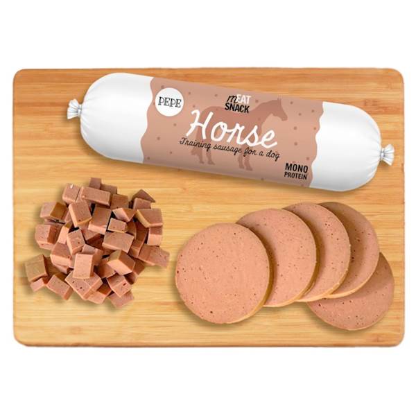 PEPE TRAINING SAUSAGE HORSE (KIEŁBASKA Z KONINY) 200G