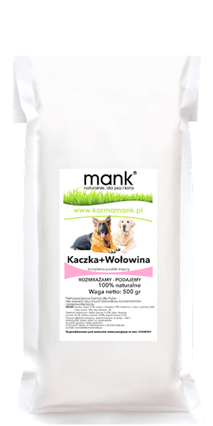 MANK KACZKA I WOŁOWINA 500G