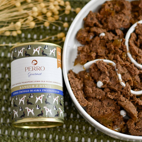 PERRO GOURMET KANGUR Z DYNIĄ 400G