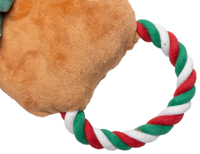 UNIQ PETS SQUEAKIES SZARPAK PIERŚCIEŃ RENIFER Z PISZCZAŁKĄ 25X35CM