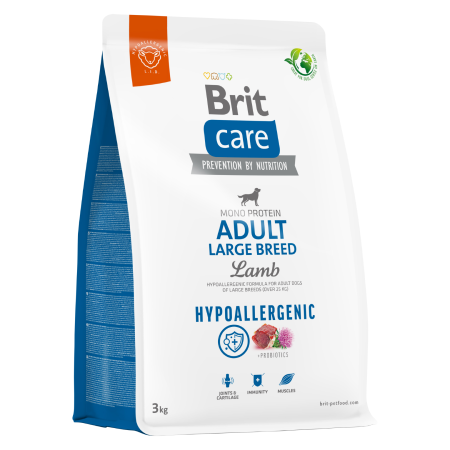BRIT CARE DOG HYPOALLERGENIC ADULT LARGE BREED LAMB 3KG