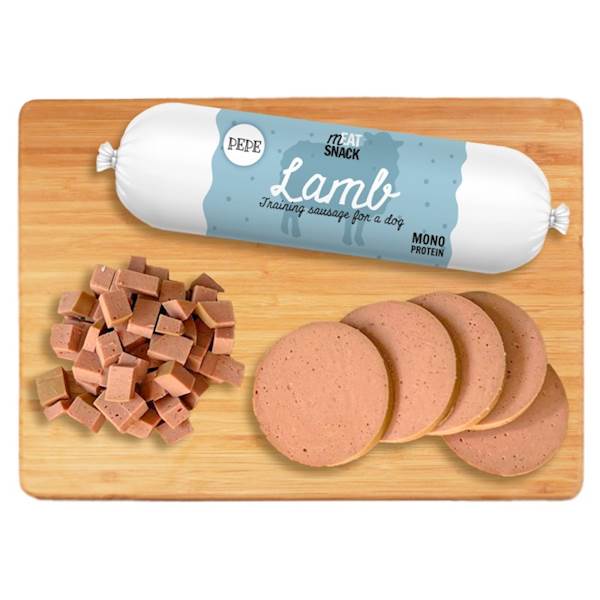 PEPE TRAINING SAUSAGE LAMB (KIEŁBASKA Z JAGNIĘCINY) 200G