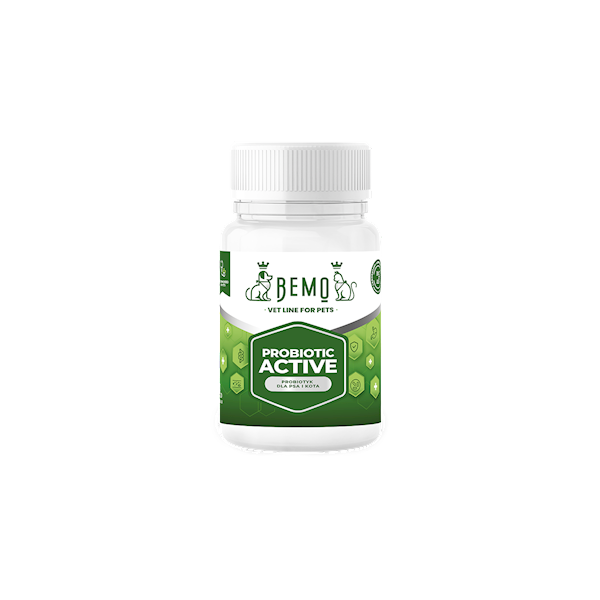 BEMO PROBIOTIC ACTIVE DLA PSA I KOTA 40 KAPSUŁEK