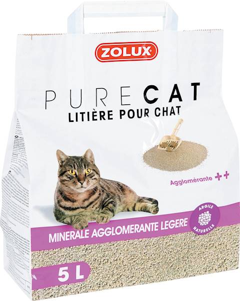 ZOLUX PURECAT ŻWIREK ZBRYLAJĄCY NATURALNY 5L