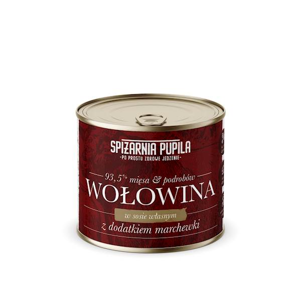 SPIŻARNIA PUPILA WOŁOWINA Z MARCHEWKĄ 200G