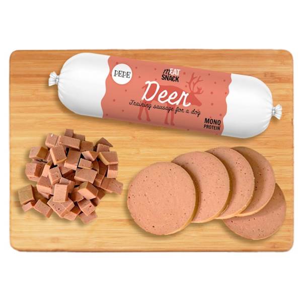 PEPE TRAINING SAUSAGE DEER (KIEŁBASKA Z JELENIA) 200G