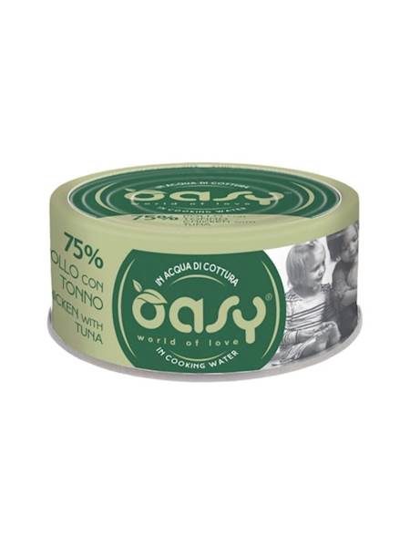 OASY CAT MORE LOVE KURCZAK Z TUŃCZYKIEM (PUSZKA) 70G