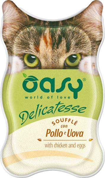 OASY CAT DELICATESSE SOUFFLE KURCZAK I JAJKO 85G
