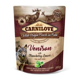 CARNILOVE DOG POUCH VENISON&STRAWBERRY 300G