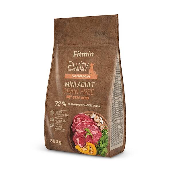 FITMIN DOG PURITY GF ADULT MINI BEEF 800G