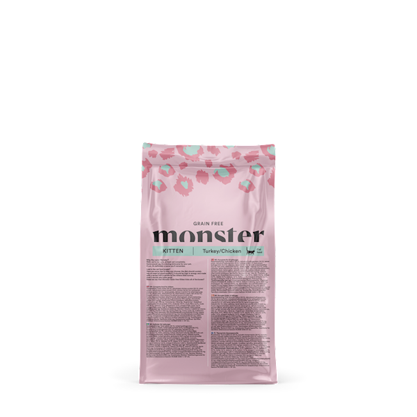 MONSTER CAT GRAIN FREE KITTEN TURKEY/CHICKEN (KURCZAK Z INDYKIEM DLA KOCIĄT) 400G