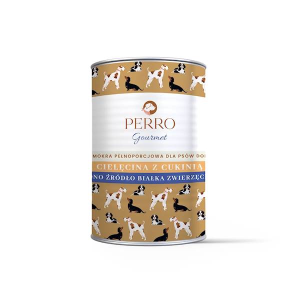 PERRO GOURMET CIELĘCINA Z CUKINIĄ 400G
