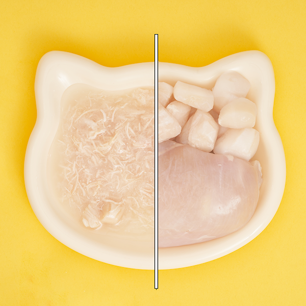 UNIQ PETS YUMMY SOUP ROSÓŁ Z KAWAŁKAMI KURCZAKA I PALUSZKAMI Z PRZEGRZEBKÓW 60G