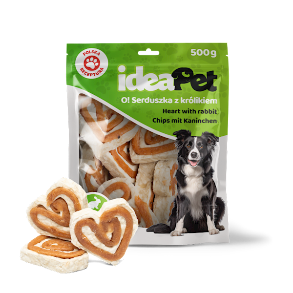 IDEAPET SERDUSZKA Z KRÓLIKIEM 500G