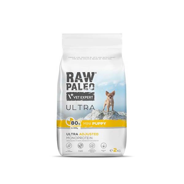 VET EXPERT RAW PALEO ULTRA PUPPY MINI TURKEY 2KG