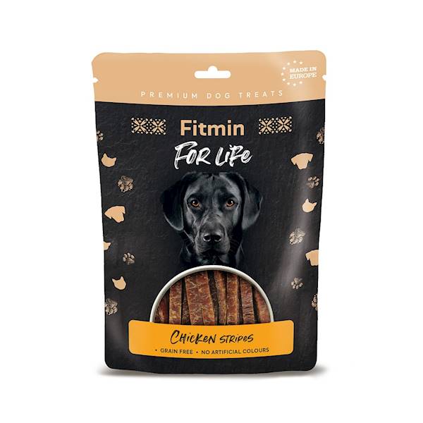 FITMIN FOR LIFE DOG CHICKEN STRIPES 70G