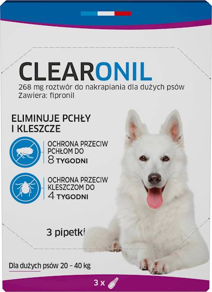 FRANCODEX CLEARONIL DUŻE PSY (20-40KG) 3X PIPETY