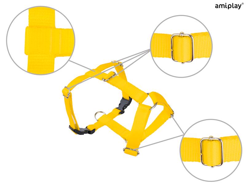 AMIPLAY SAMBA SZELKI REGULOWANE GUARD ŻÓŁTE XS