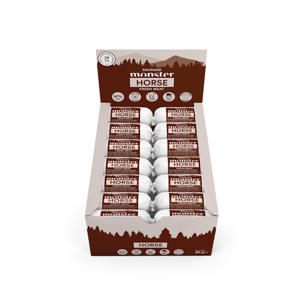 MONSTER DOG SAUSAGE HORSE (KIEŁBASKA Z KONINY) 80G