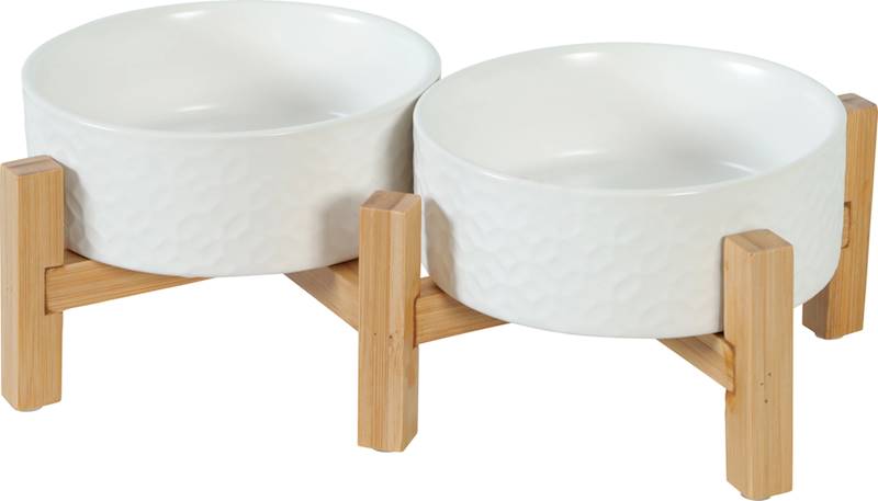 ZOLUX MISKA CERAMICZNA KERAMO DUO BIAŁA 2X300ML