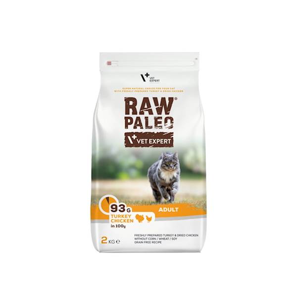 VET EXPERT RAW PALEO CAT ADULT TURKEY&CHICKEN 2KG