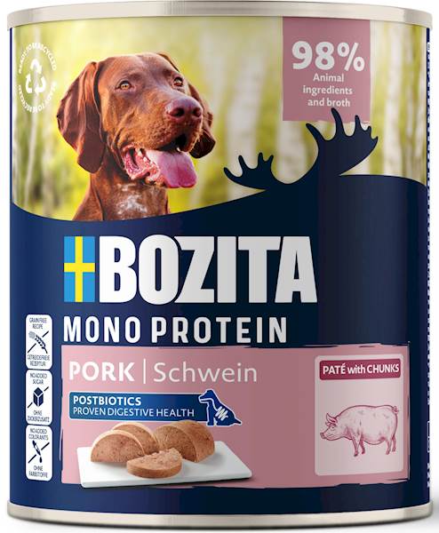 BOZITA PIES MONOPROTEIN WIEPRZOWINA PUSZKA 800G
