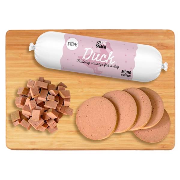 PEPE TRAINING SAUSAGE DUCK (KIEŁBASKA Z KACZKI) 200G