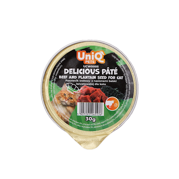 UNIQ PETS DELICIOUS PATE PASZTECIK WOŁOWY 30G