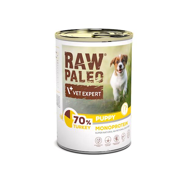 VET EXPERT RAW PALEO PUPPY TURKEY 400G