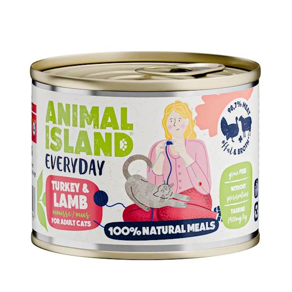 ANIMAL ISLAND CAT EVERYDAY INDYK I JAGNIĘCINA (MUS) 200G