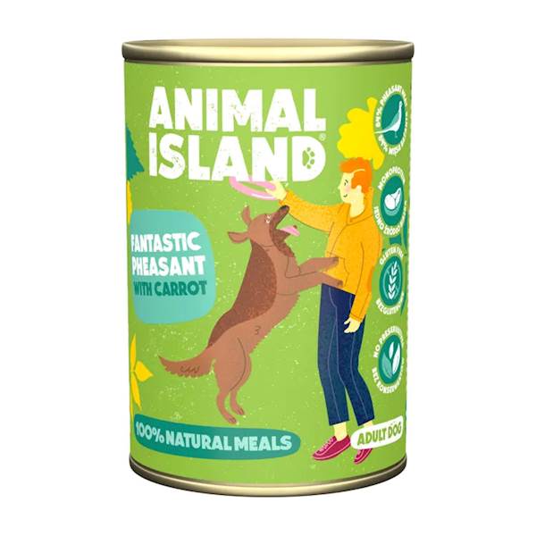 ANIMAL ISLAND DOG PREMIUM BAŻANT Z MARCHEWKĄ 400G