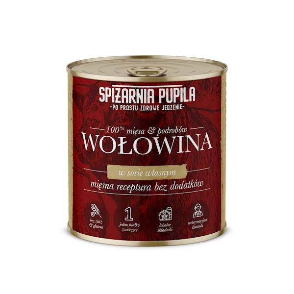 SPIŻARNIA PUPILA 100% WOŁOWINA 850G