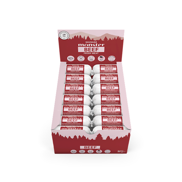 MONSTER DOG SAUSAGE BEEF (KIEŁBASKA Z WOŁOWINY) 80G