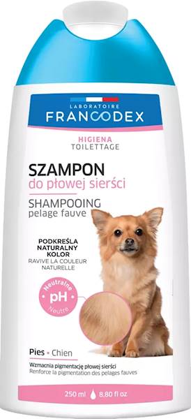 FRANCODEX SZAMPON DO PŁOWEJ, RUDEJ, BRĄZOWEJ SIERŚCI 250ML