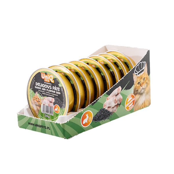 UNIQ PETS DELICIOUS PATE PASZTECIK Z KRÓLIKA 30G