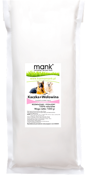 MANK KACZKA I WOŁOWINA 1KG