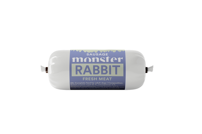 MONSTER DOG SAUSAGE RABBIT (KIEŁBASKA Z KRÓLIKA) 80G