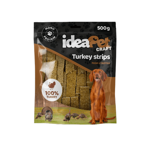 IDEAPET CRAFT TURKEY STRIPS 500G