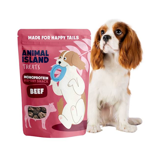ANIMAL ISLAND DOG PIECZONE SMACZKI WOŁOWINA 80G