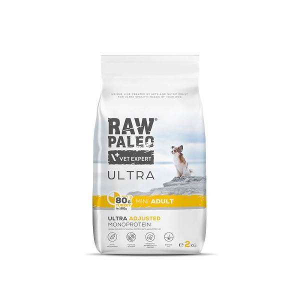VET EXPERT RAW PALEO ULTRA ADULT MINI TURKEY 2KG