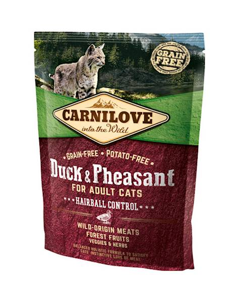 CARNILOVE CAT DUCK&PHEASANT HAIRBALL CONTROL 400G