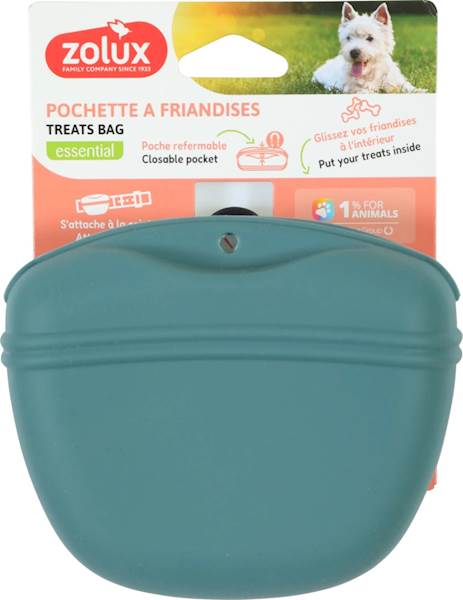 ZOLUX SASZETKA NA PRZYSMAKI DLA PSA SILIKONOWANA NA MAGNES NIEBIESKA