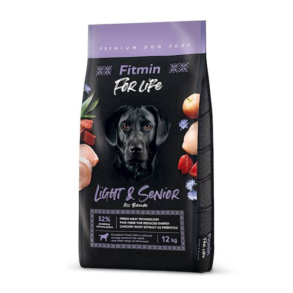 FITMIN DOG FOR LIFE LIGHT&SENIOR 12KG