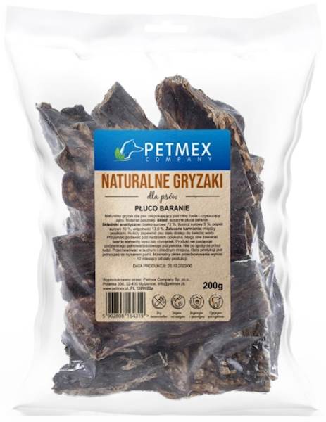 PETMEX PŁUCO BARANIE 200G