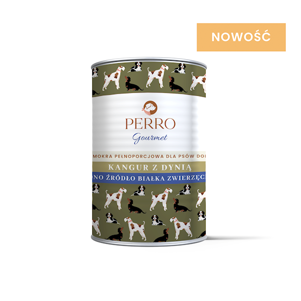 PERRO GOURMET KANGUR Z DYNIĄ 400G