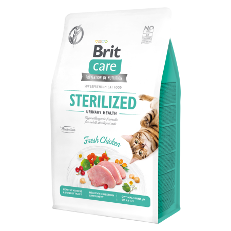 BRIT CARE CAT STERILIZED URINARY FRESH CHICKEN 400G
