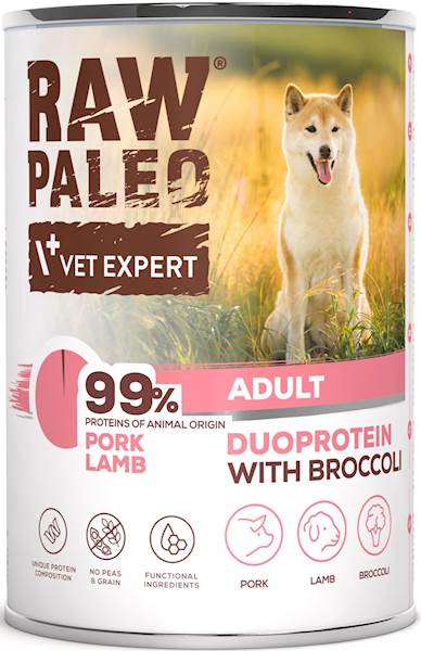 VET EXPERT RAW PALEO ADULT PORK&LAMB 400G